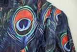 Fashion prints lady turtleneck long sleeves tight maxi dresses JSD-302830