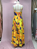 Sexy Printed Bohemian Strapless Off-Shoulder Tube Dress RS-8142