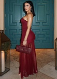 New Hot-selling Backless Milk Silk Sleeveless Mesh Dress RS-51687