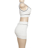Sexy Women Crop Vest Mini Skirt 2PCS Sets SXE-K24S64305