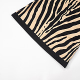 Sexy Zebra Print Tube Top Backless Slim Fit A-line Mini Dress RS-C25DS089