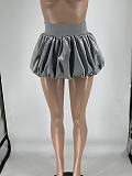 Fashion Satin Shiny Mini Pleated Skirt XRB-100880