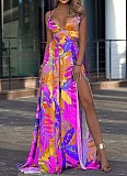 Sexy Printed Bohemian Strapless Off-Shoulder Tube Dress RS-8142