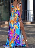 Sexy Printed Bohemian Strapless Off-Shoulder Tube Dress RS-8142