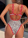 Fashion Beach Sexy Deep V One Piece Swimsuit XM-270