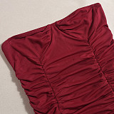 New Hot-selling Backless Milk Silk Sleeveless Mesh Dress RS-51687