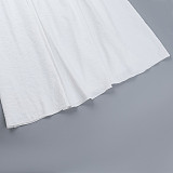 New Hot Girl Beach Style Vacation Tube Top Hollow Dress SUM-24627