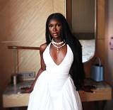 Women sexy halter sleeveless solid color long dresses JSD-300761