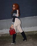 Trendy moon print slimming long-sleeved top and long pants set YSY-8977