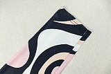 Women sexy hollow-out sleeveless zebra-stripe print bodycon jumpsuits JSD-006230