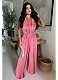 Women'S Casual Halterneck Backless Sleeveless Wide-Leg Jumpsuit OSM-4483