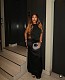 Sexy hollow out patchwork sleeveless slim black long dress ORY-5271