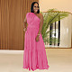Fashionable Women'S Temperament Off-Shoulder Waist Dress BY-7389