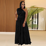 Fashionable Women'S Temperament Off-Shoulder Waist Dress BY-7389