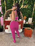 Sexy Women Strapless Crop Top And Bodycon Overalls 2 Pieces Sets NTY-7398