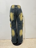 Jeans Retro Casual Loose Cargo Pants JLX-6057