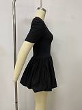 Women's short-sleeved vest slimming and sexy flower bud hem short dress LSD-2431