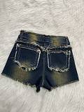 Women sexy fringed washable denim shorts LSD-2415