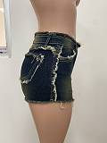 Women sexy fringed washable denim shorts LSD-2415
