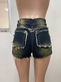 Women sexy fringed washable denim shorts LSD-2415