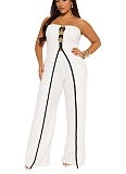 Sexy Tube Top Fake Two Piece Design Elegant Jumpsuit RS-6190