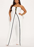 Sexy Tube Top Fake Two Piece Design Elegant Jumpsuit RS-6190