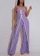 Sexy Tube Top Fake Two Piece Design Elegant Jumpsuit RS-6190