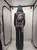 Casual street women print hoodies and long pants 2 pieces sets QYUE-CRQ001
