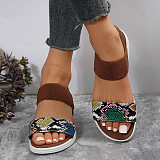 2025 Summer Flat Slope  Thick-soled Fish-mouth Loose Tight One-strap Roman Sandals RS-922