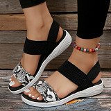 2025 Summer Flat Slope  Thick-soled Fish-mouth Loose Tight One-strap Roman Sandals RS-922