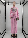 Europe and America Printed Fashion Trousers Set MJL-XH805