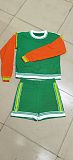 Sport Casual Color-blocked Long-sleeved Shorts Knitted Suit TR-TS1337
