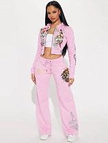 Europe and America Printed Fashion Trousers Set MJL-XH805