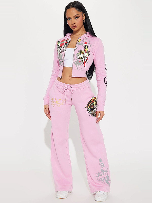 Europe and America Printed Fashion Trousers Set MJL-XH805