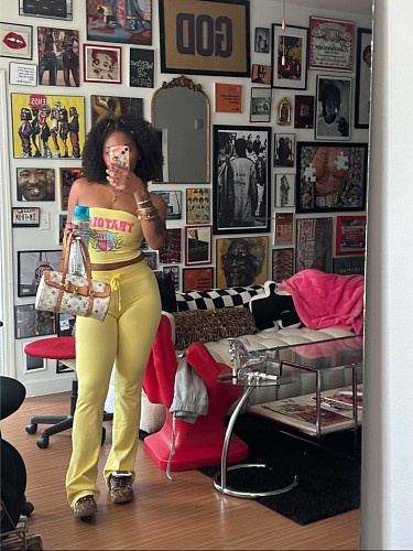 Casual Elastic Waist Lace-up Sweatshirts Pants Sport Women's Three-piece Set RS-8810