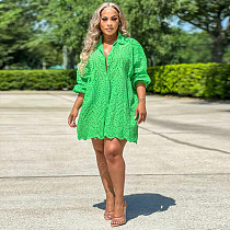 Long Sleeve Button Down Loose Oversized Shirts YF-10205