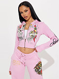 Europe and America Printed Fashion Trousers Set MJL-XH805