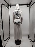 Europe and America Printed Sweatshirt Hoodied Set MJL-HLX001