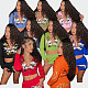 Fashion Printed Women Hoodies And Mini Skirts 2 Pieces Sets MJL-XH901