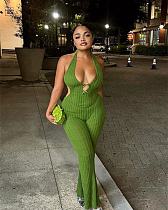 Hot sexy halter backless women bodycon flared jumpsuits BG-5060 Hot sexy halter backless women bodycon flared jumpsuits BG-5060