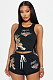 2025 Sleeveless Printed Vest Shorts Women Outfits RS-XH803