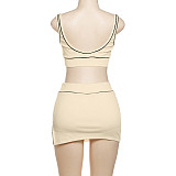 Sexy Women Crop Vest Mini Skirt 2PCS Sets SXE-K24S64305