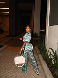 Fashion Printed Women Tops And Long Pants Two Pieces Suits FC-1382