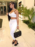 Sexy Straps Plus-up Crop Top And Tight Pants Women 2 Pieces Suits FC-1353