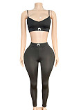 Sexy Straps Plus-up Crop Top And Tight Pants Women 2 Pieces Suits FC-1353