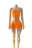 GIA Strapless Off Shoulder Crop Top And Hot Shorts Women Sporty Suits FC-1360