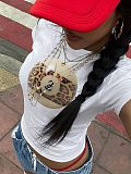 Summer Sweet Spicy Printed Short T-shirt WD-113472B
