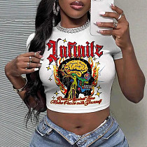 Street Hip-hop Rock Slimming Sexy Crop Top RS-001W Street Hip-hop Rock Slimming Sexy Crop Top RS-001W