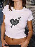 Summer Sweet Spicy Printed Short T-shirt WD-113472B