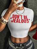 Cool Spicy Letter Spice Girl Print Slimming Crop Top WD-ZW116089B